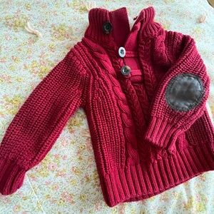 12-18 Month Baby Gap Red Knit Sweater